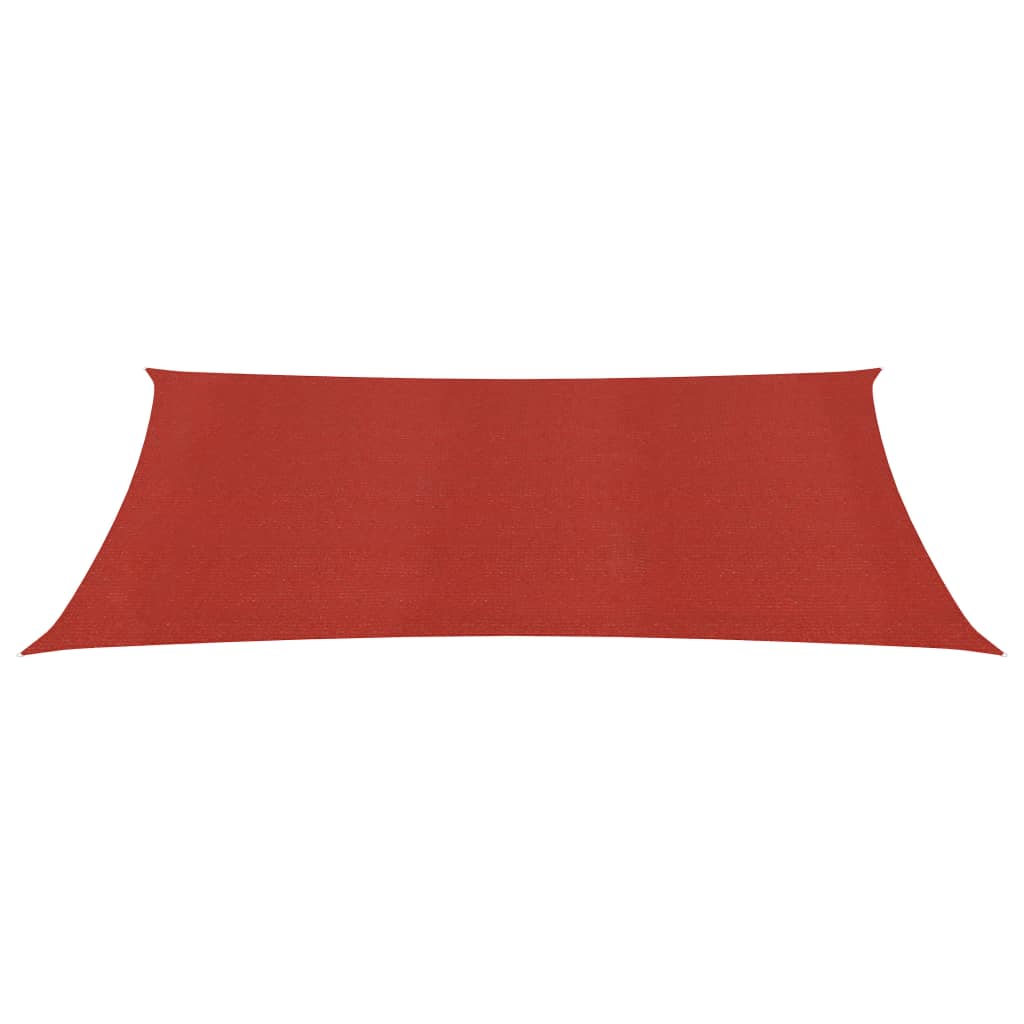 Solseil 160 g/m² rød 3x4,5 m HDPE