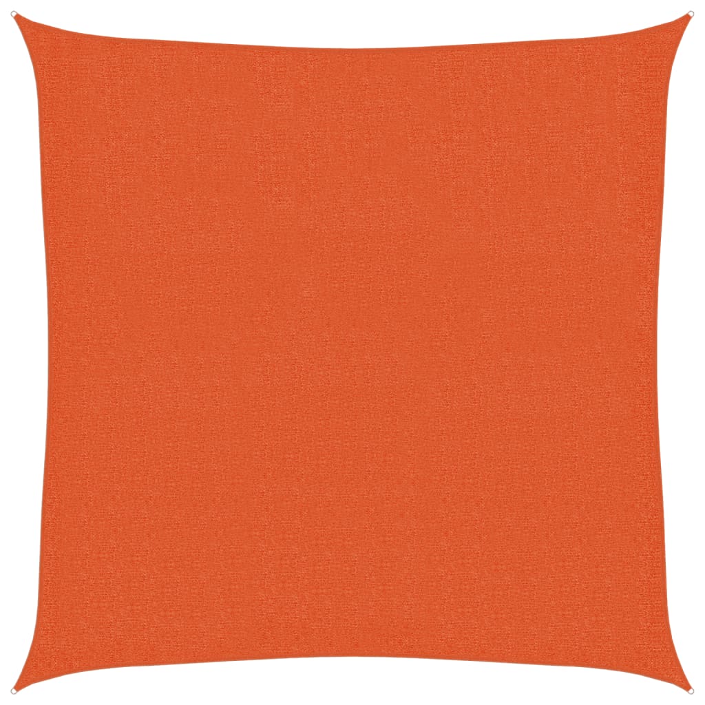 Solseil 160 g/m² oransje 2,5x2,5 m HDPE