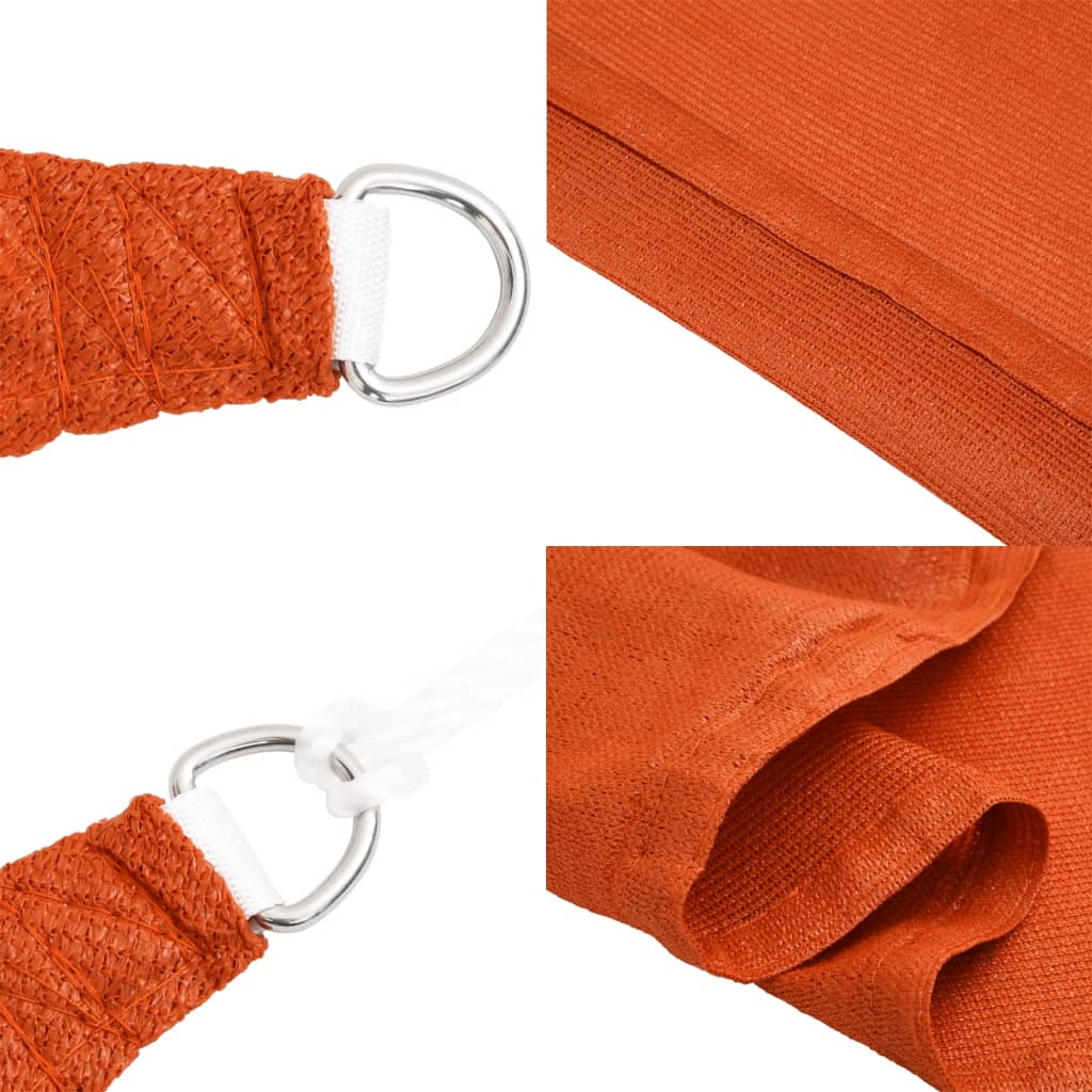 Solseil 160 g/m² oransje 2x4,5 m HDPE