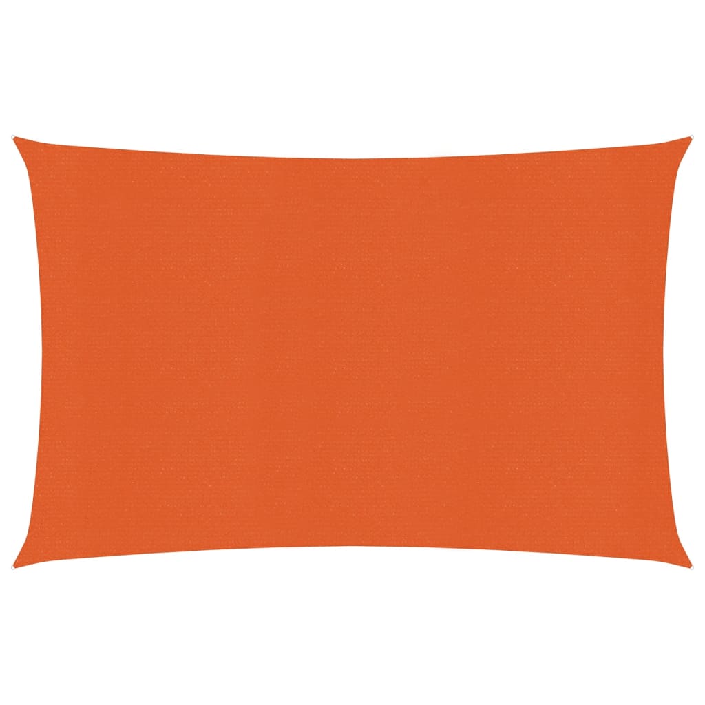 Solseil 160 g/m² oransje 2,5x3,5 m HDPE