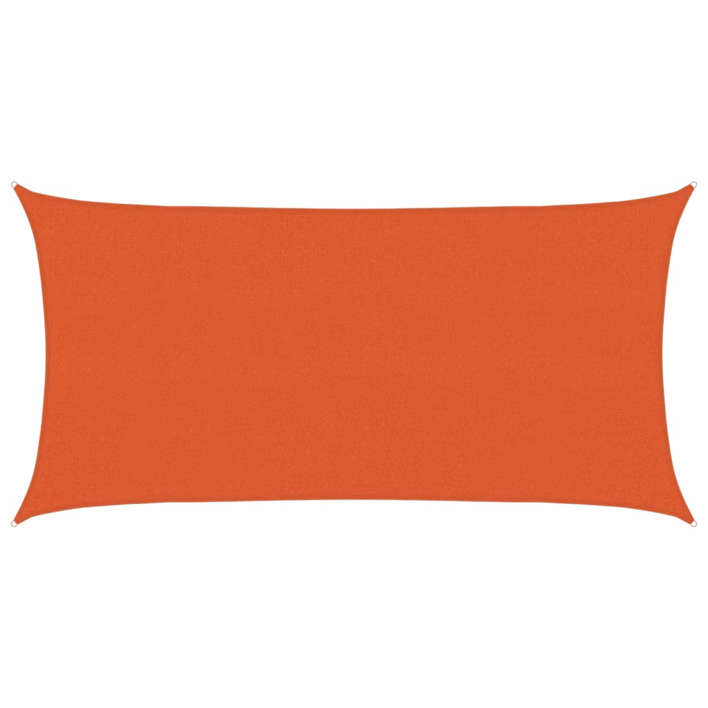Solseil 160 g/m² oransje 2,5x4,5 m HDPE