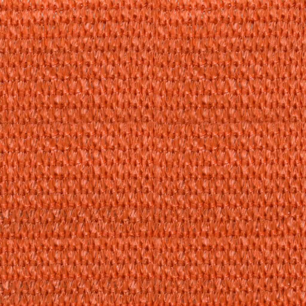 Solseil 160 g/m² oransje 3x4 m HDPE