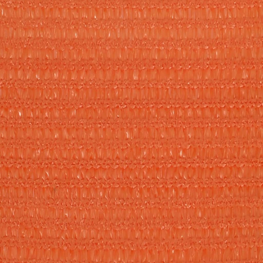Solseil 160 g/m² rektangulær oransje 3x5 m HDPE