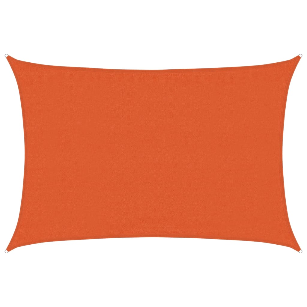 Solseil 160 g/m² oransje 3,5x4,5 m HDPE