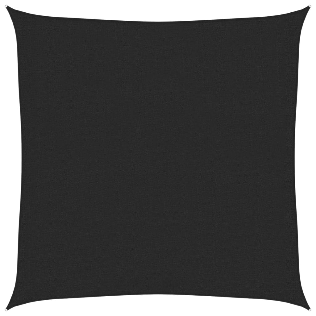 Solseil 160 g/m² svart 2,5x2,5 m HDPE