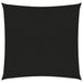 Solseil 160 g/m² svart 3x3 m HDPE