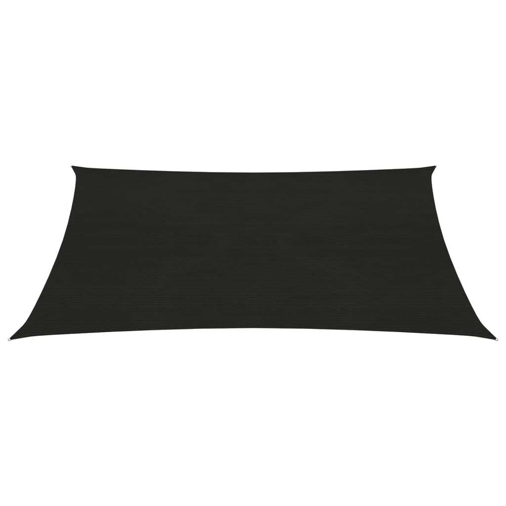 Solseil 160 g/m² svart 2x3,5 m HDPE