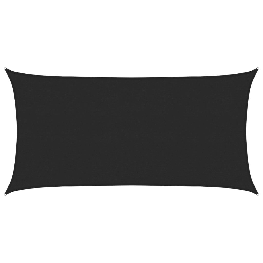Solseil 160 g/m² svart 3x6 m HDPE