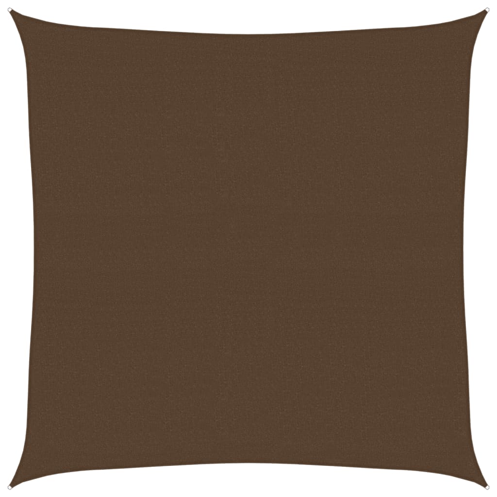 Solseil 160 g/m² brun 5x5 m HDPE