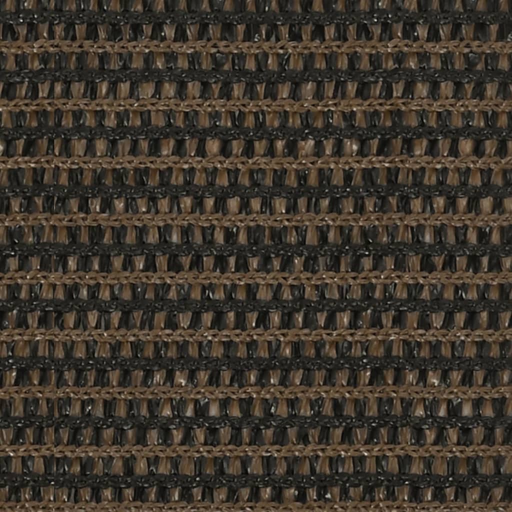 Solseil 160 g/m² brun 2,5x3,5 m HDPE