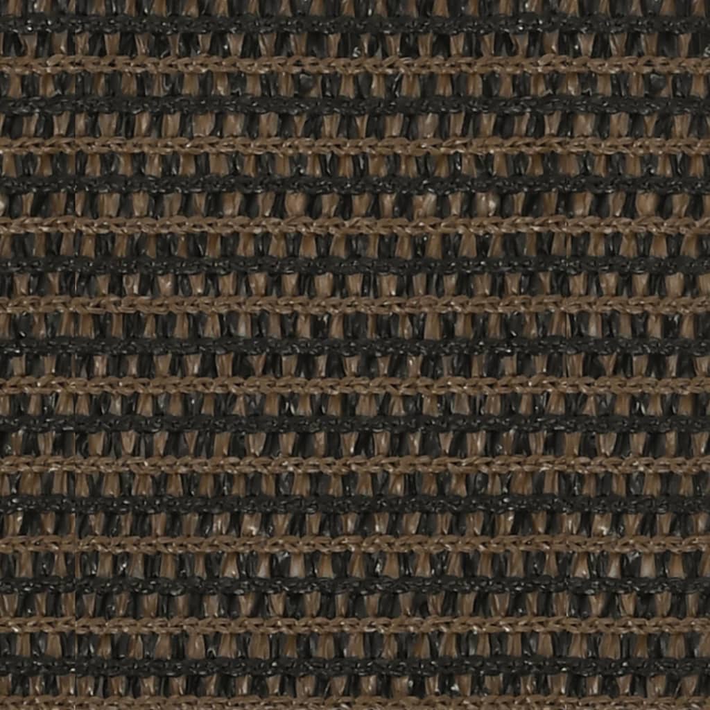 Solseil 160 g/m² brun 2,5x4,5 m HDPE