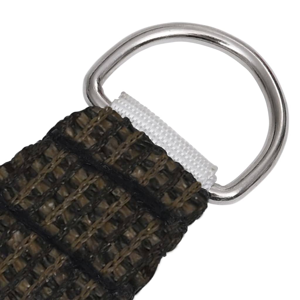 Solseil 160 g/m² brun 3x6 m HDPE