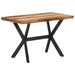 Spisebord 120x60x75 cm heltre med honningfinish