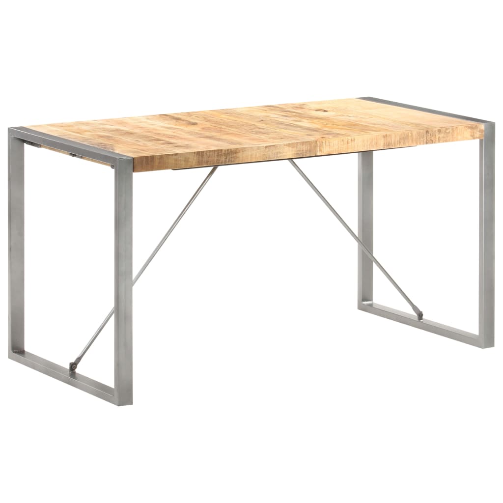 Spisebord 140x70x75 cm grov heltre mango