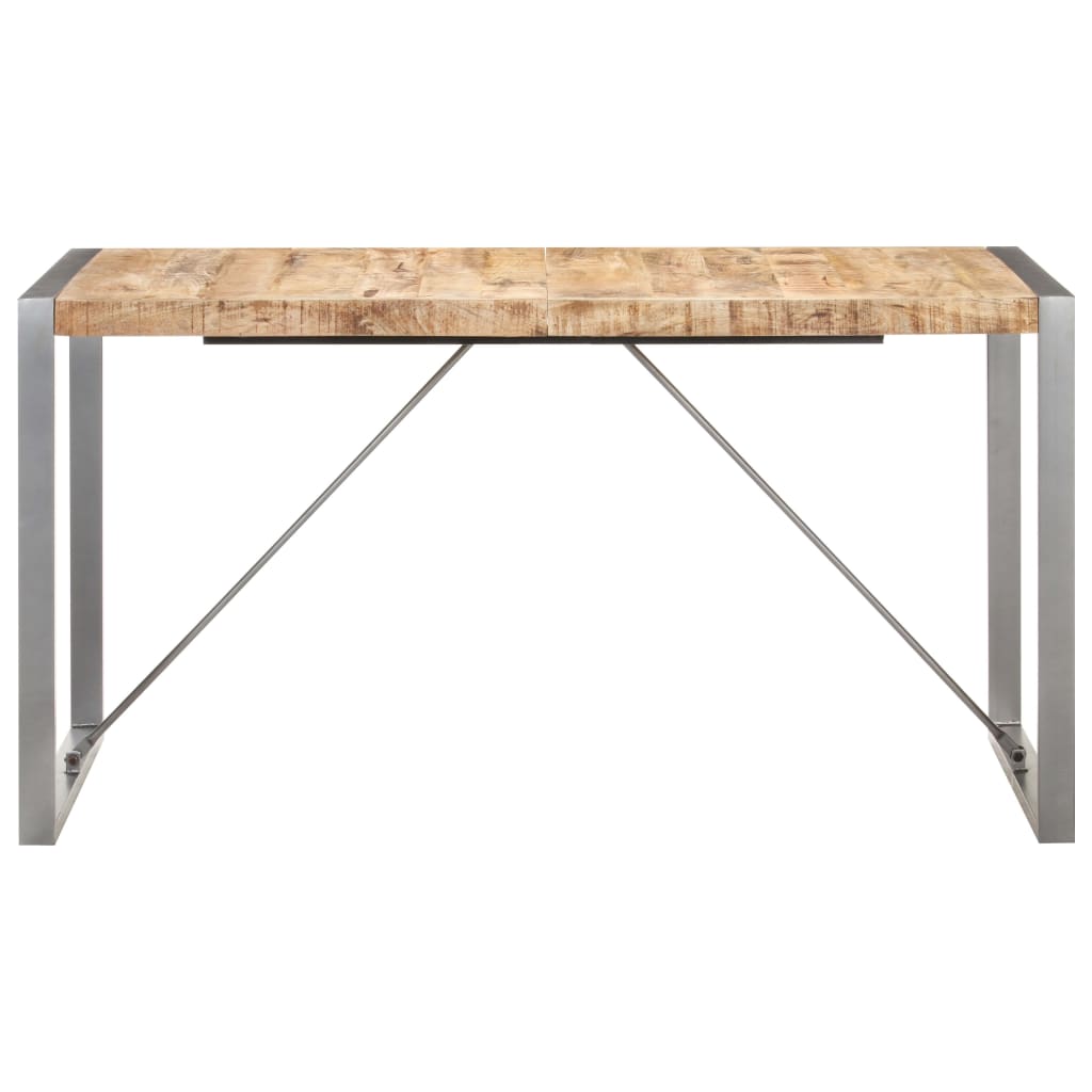 Spisebord 140x70x75 cm grov heltre mango