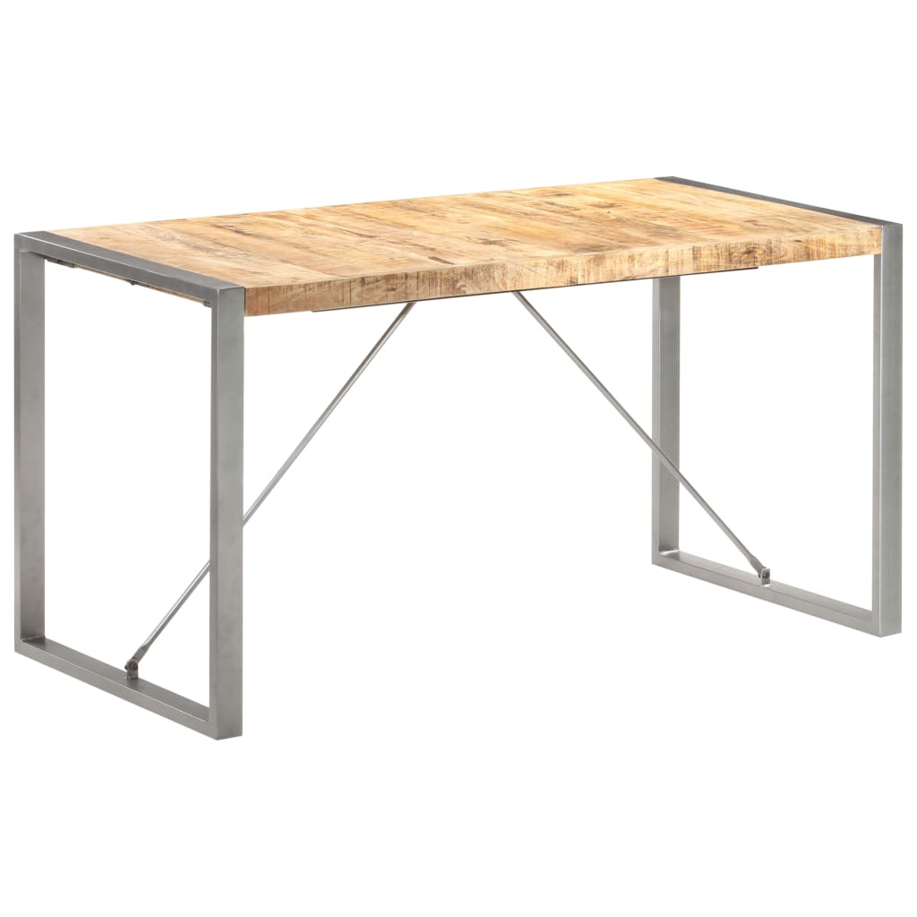 Spisebord 140x70x75 cm grov heltre mango