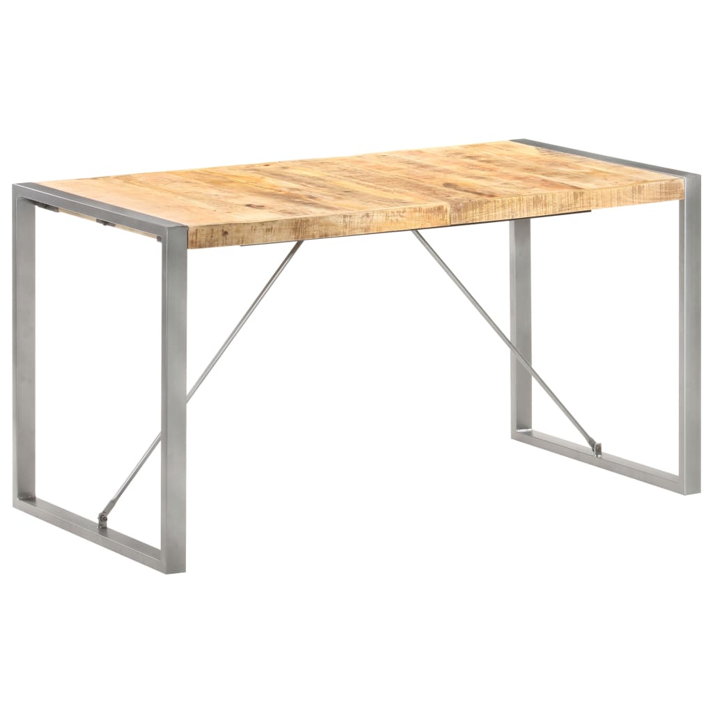 Spisebord 140x70x75 cm grov heltre mango