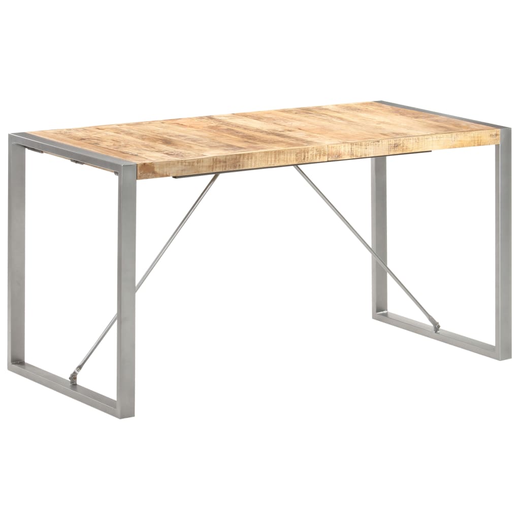 Spisebord 140x70x75 cm grov heltre mango