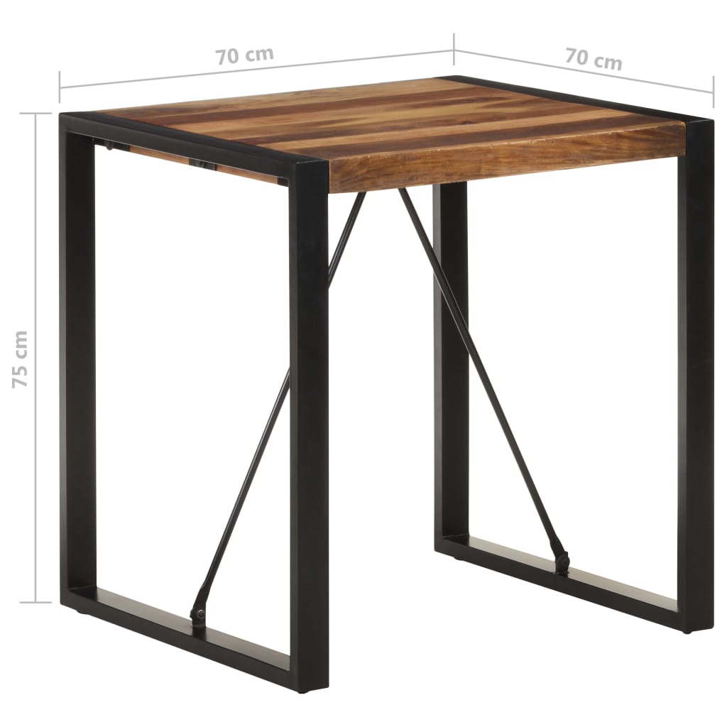 Spisebord 70x70x75 cm heltre akasie