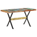 Spisebord 140x70x76 cm gjenvunnet heltre