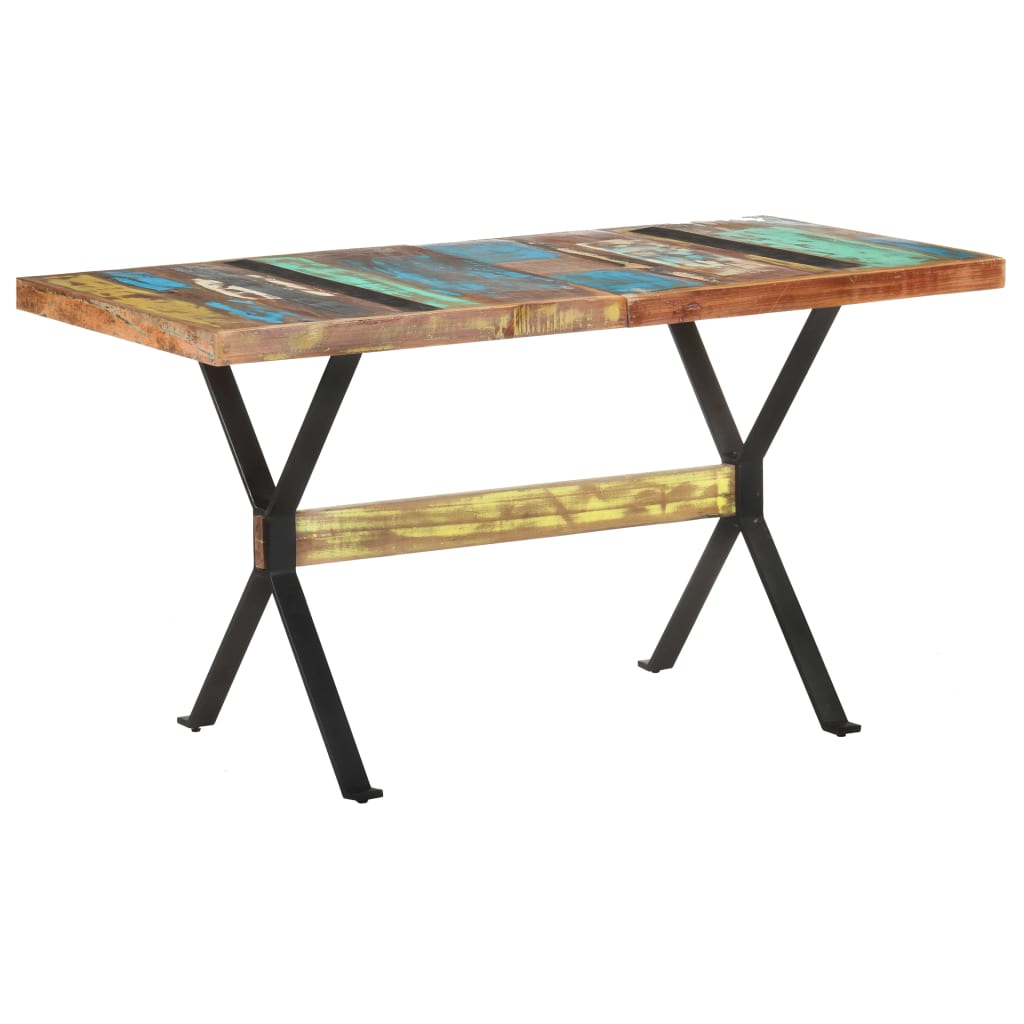 Spisebord 140x70x76 cm gjenvunnet heltre