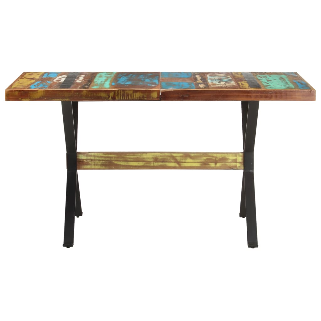 Spisebord 140x70x76 cm gjenvunnet heltre