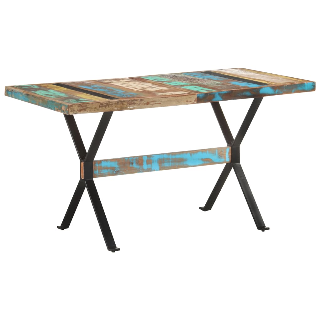 Spisebord 140x70x76 cm gjenvunnet heltre