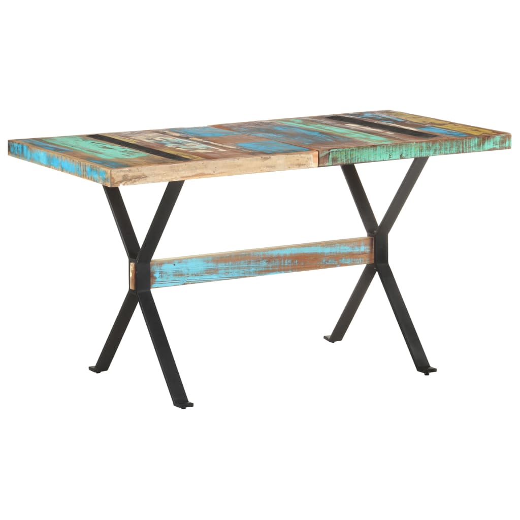 Spisebord 140x70x76 cm gjenvunnet heltre