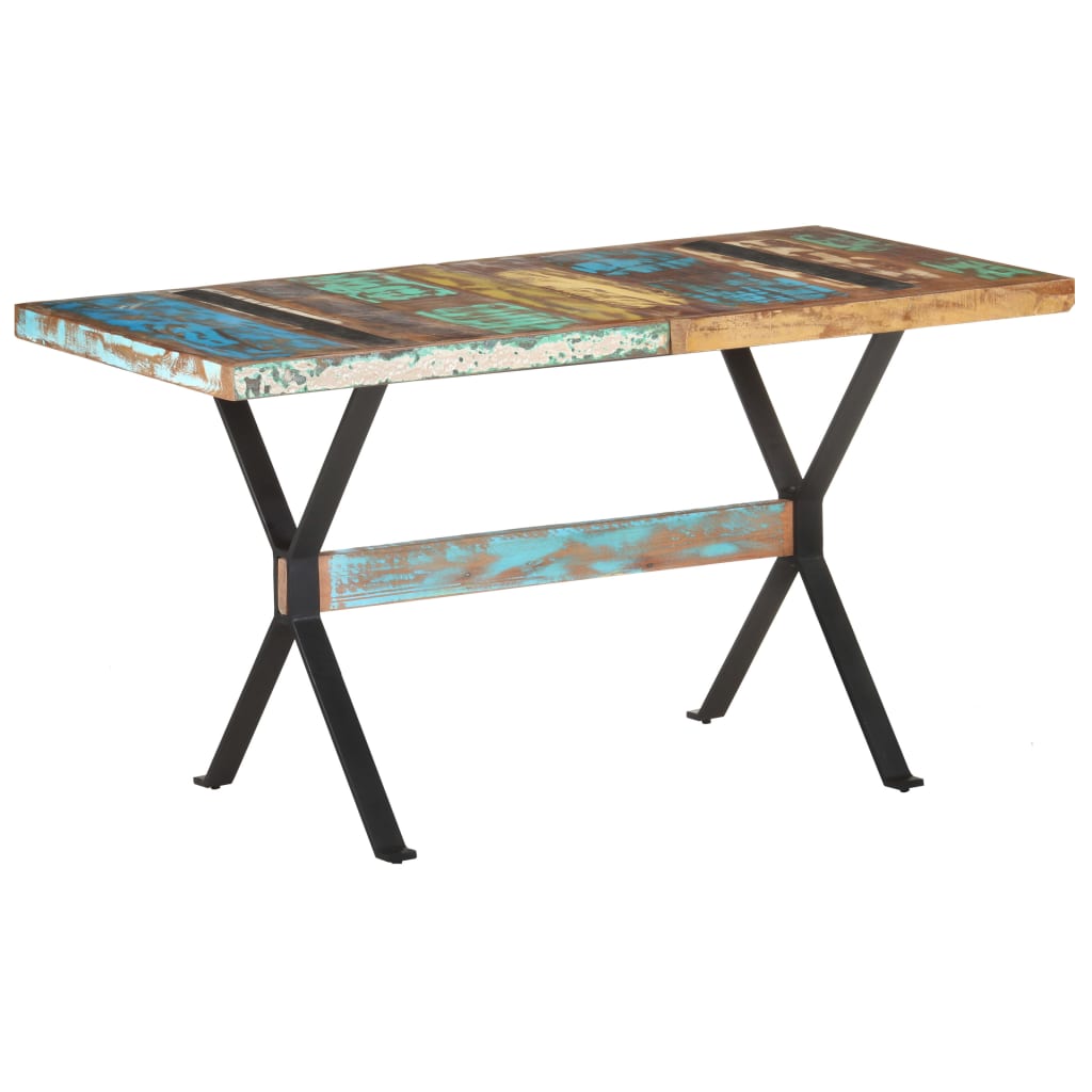 Spisebord 140x70x76 cm gjenvunnet heltre