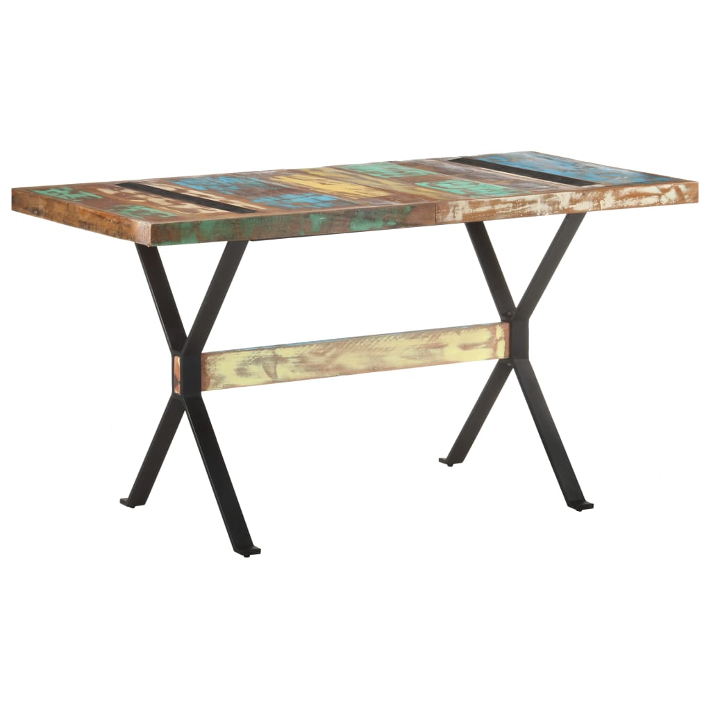 Spisebord 140x70x76 cm gjenvunnet heltre