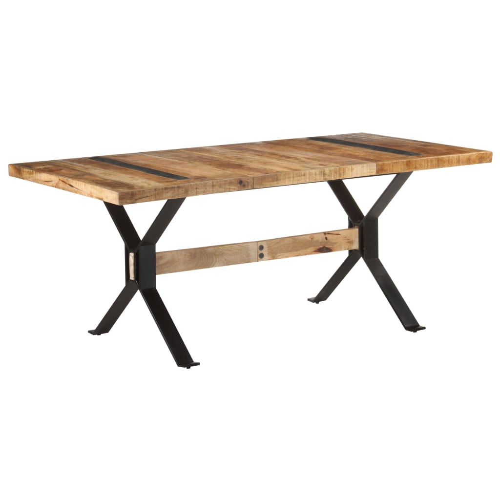 Spisebord 180x90x76 cm grovt mangotre