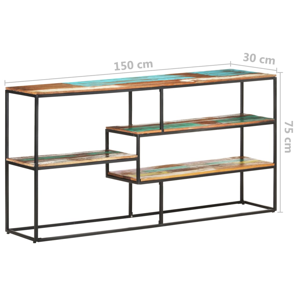 Skjenk 150x30x75 cm gjenvunnet heltre