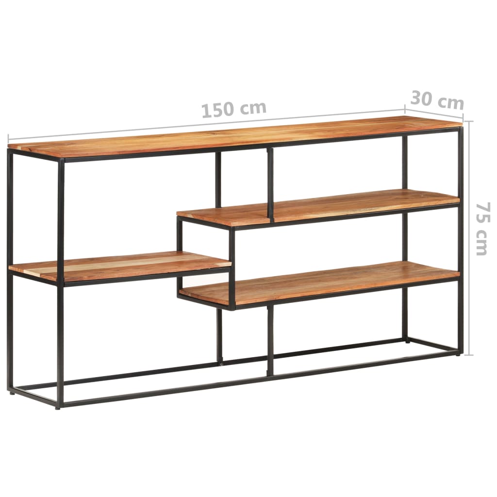 Skjenk 150x30x75 cm heltre akasie
