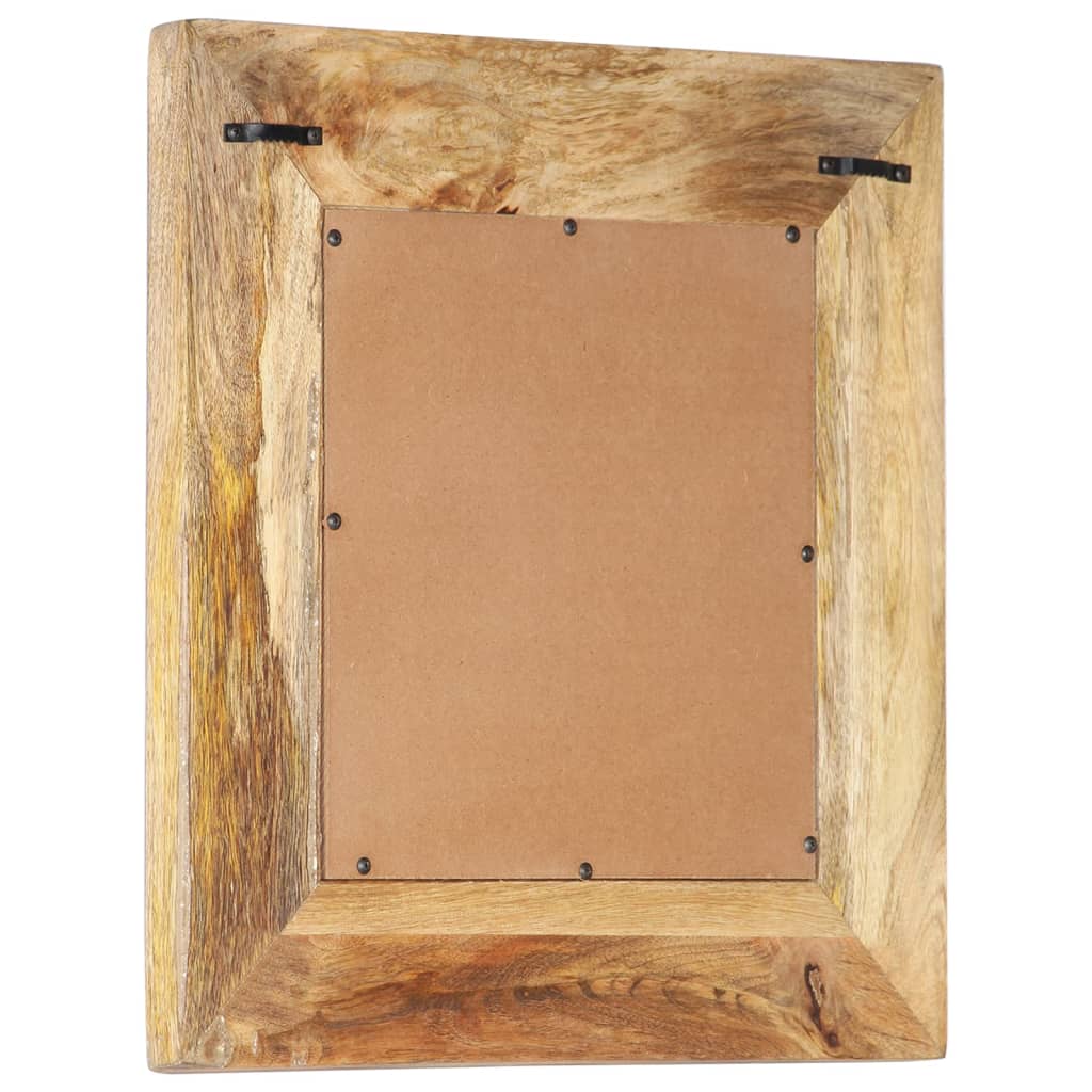 Håndskåret speil 50x50x2,6 cm heltre mango