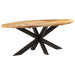 Spisebord 200x100x75 cm grov heltre mango