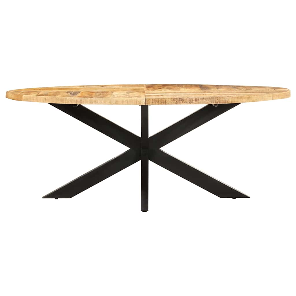 Spisebord 200x100x75 cm grov heltre mango