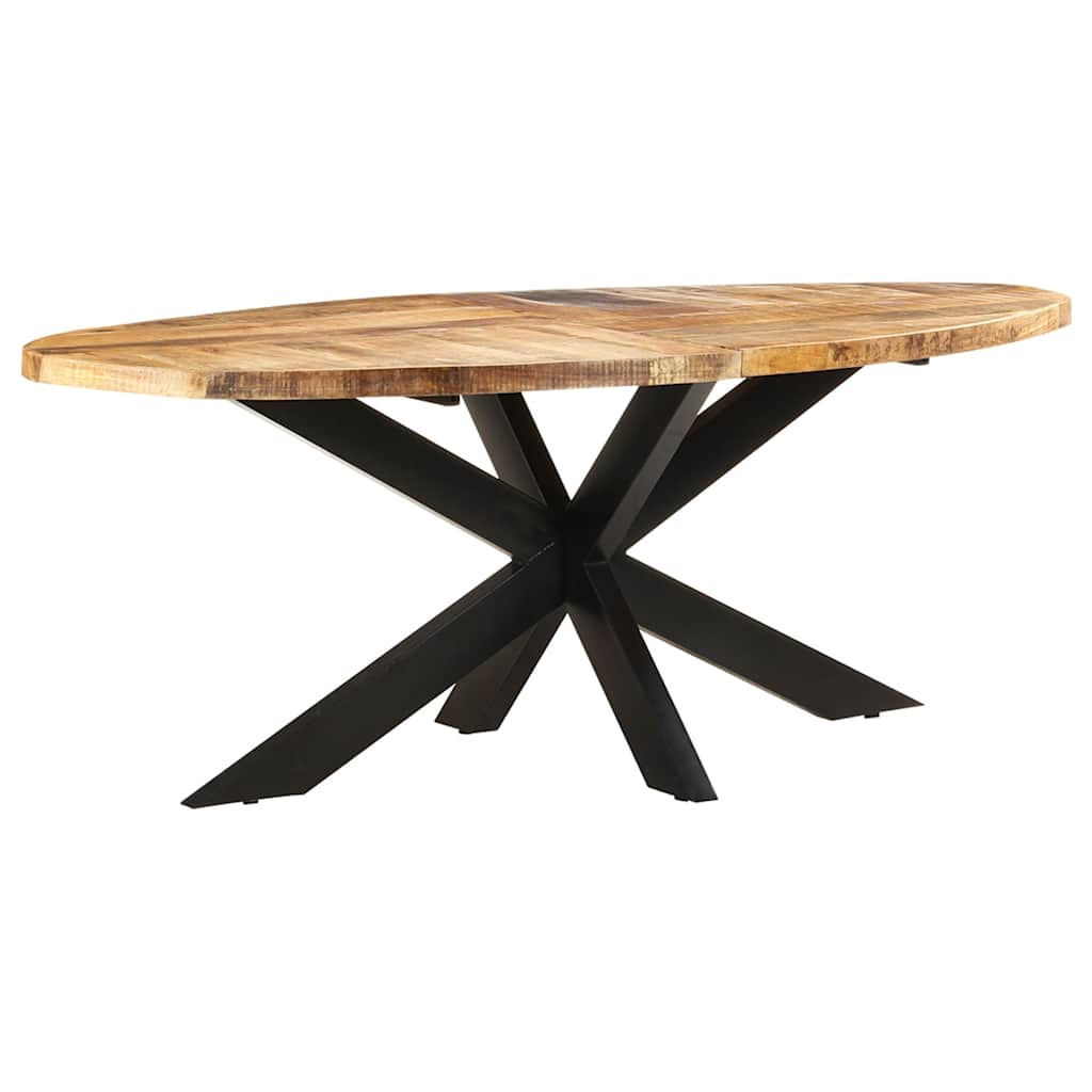 Spisebord 200x100x75 cm grov heltre mango