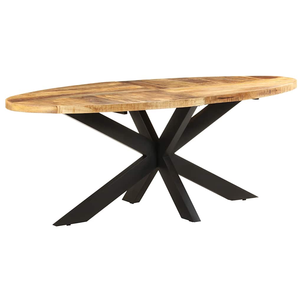 Spisebord 200x100x75 cm grov heltre mango