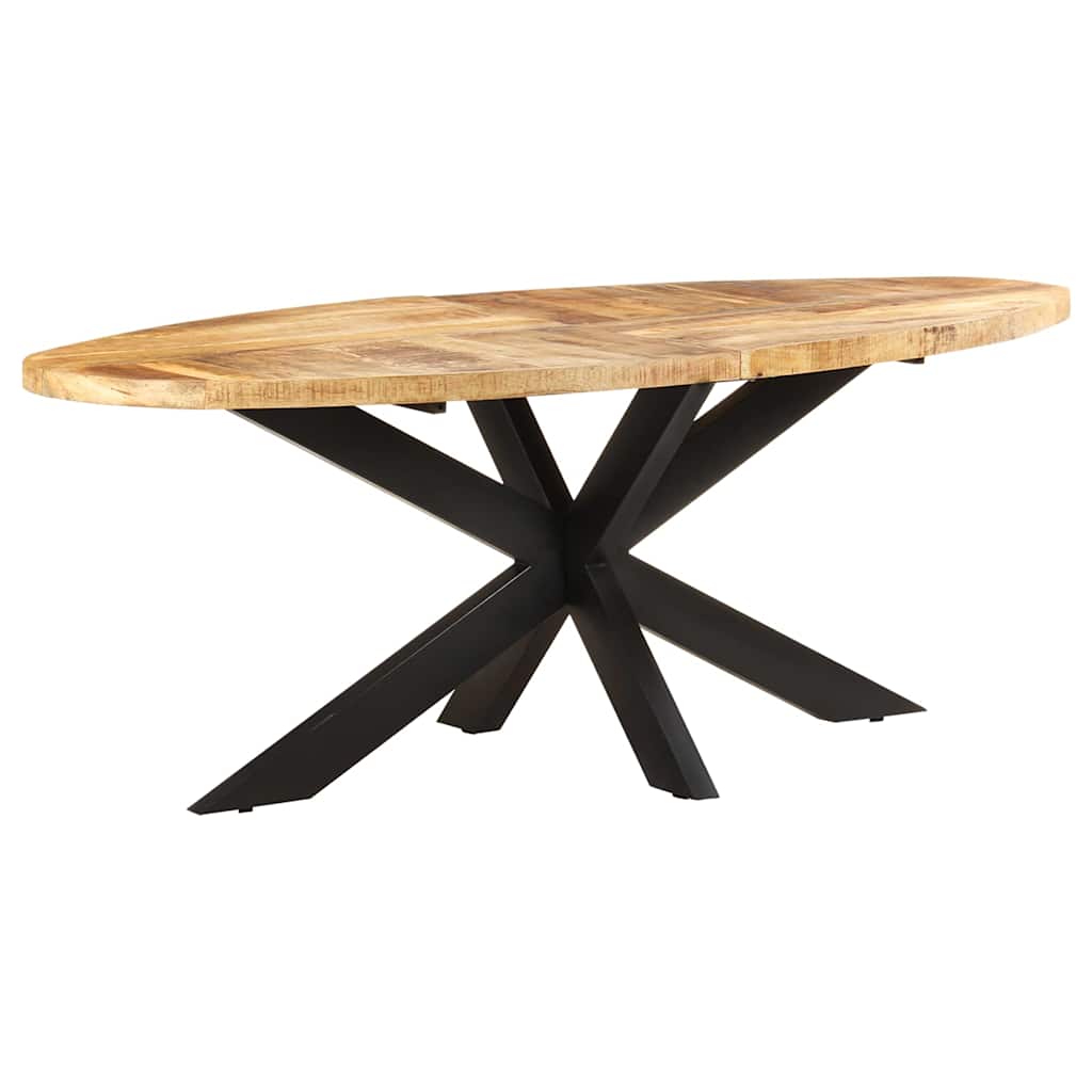 Spisebord 200x100x75 cm grov heltre mango
