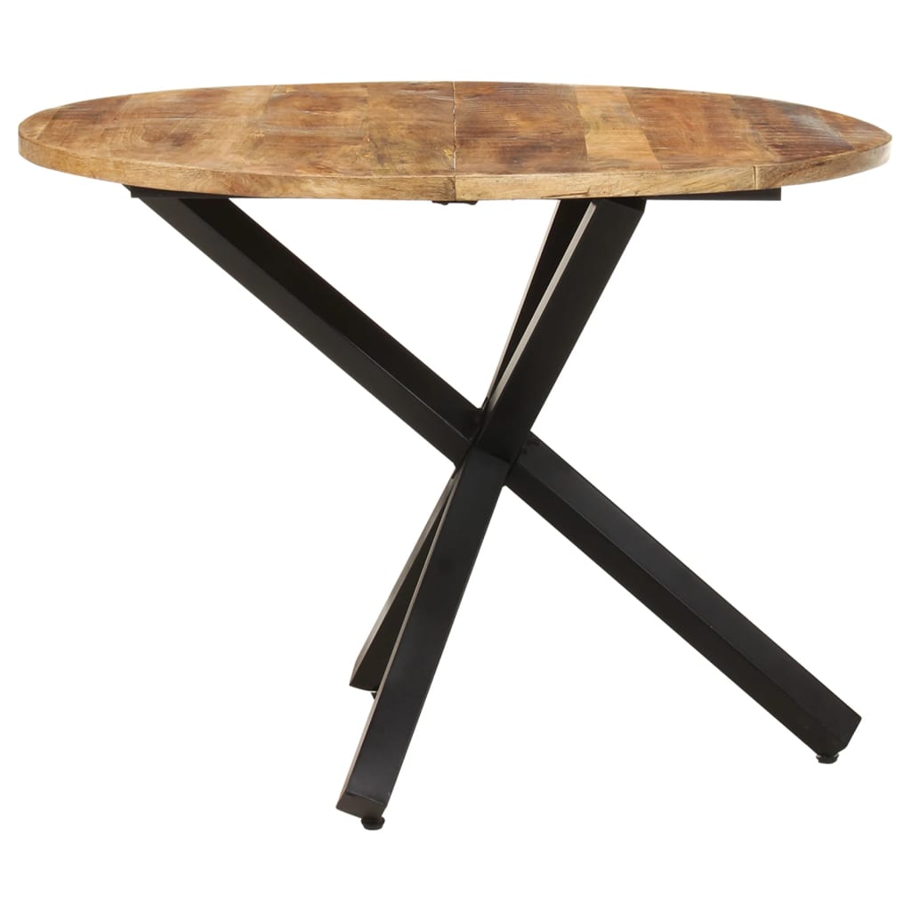 Spisebord rundt 100x100x75 cm grovt mangotre