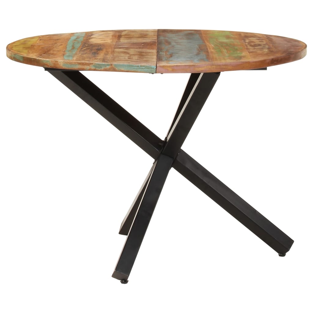 Spisebord rundt 100x100x75 cm gjenvunnet heltre