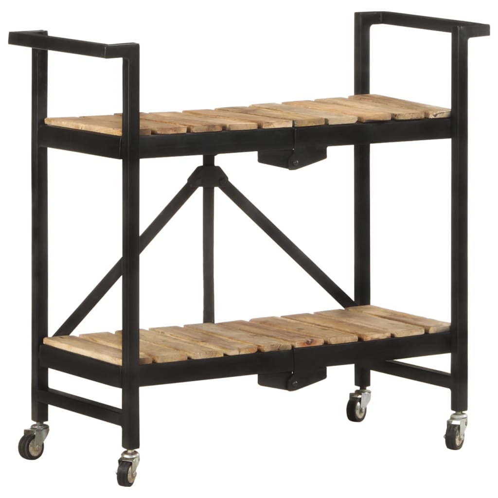 Kjøkkentralle 87x36x81 cm heltre mango
