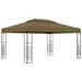 Paviljong 3x4 m gråbrun 180 g/m²