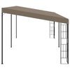 Veggmontert paviljong 6x3 m gråbrun stoff