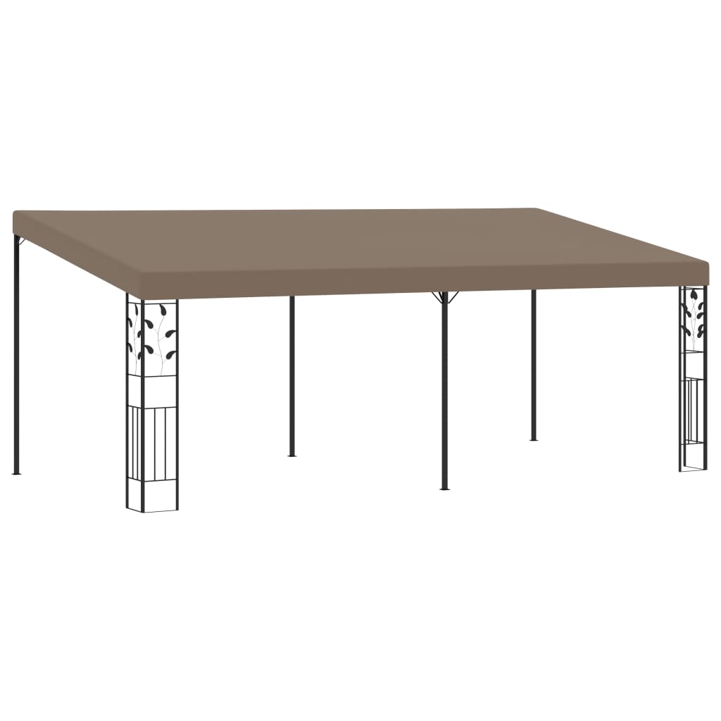 Veggmontert paviljong 6x3x2,5 m gråbrun