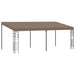 Veggmontert paviljong 6x3x2,5 m gråbrun