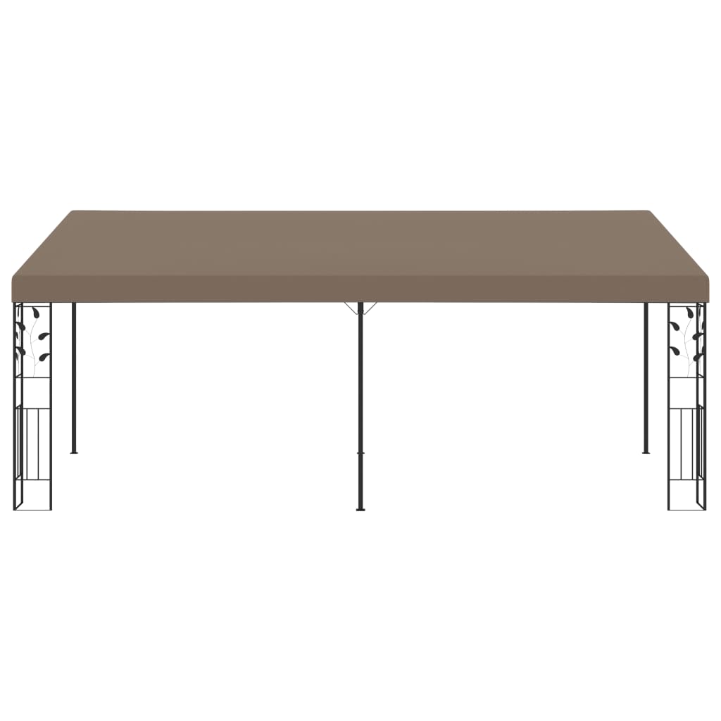 Veggmontert paviljong 6x3x2,5 m gråbrun