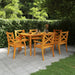 Hagebord 160x90x75 cm heltre akasie