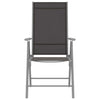 Foldbare hagestoler 6 stk textilene svart