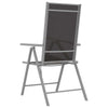Foldbare hagestoler 6 stk textilene svart